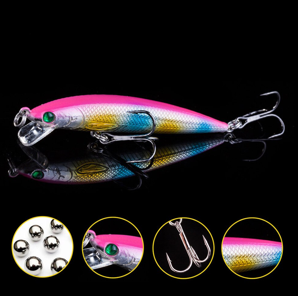 7CM Triple-Hook Minnow Fishing Lure